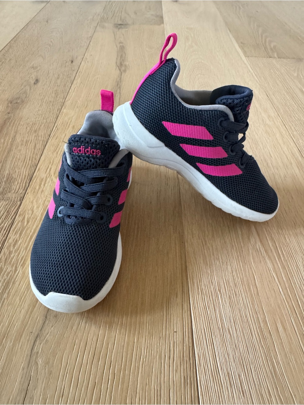 adidas Kids Navy and Hot Pink Athletic Sneakers